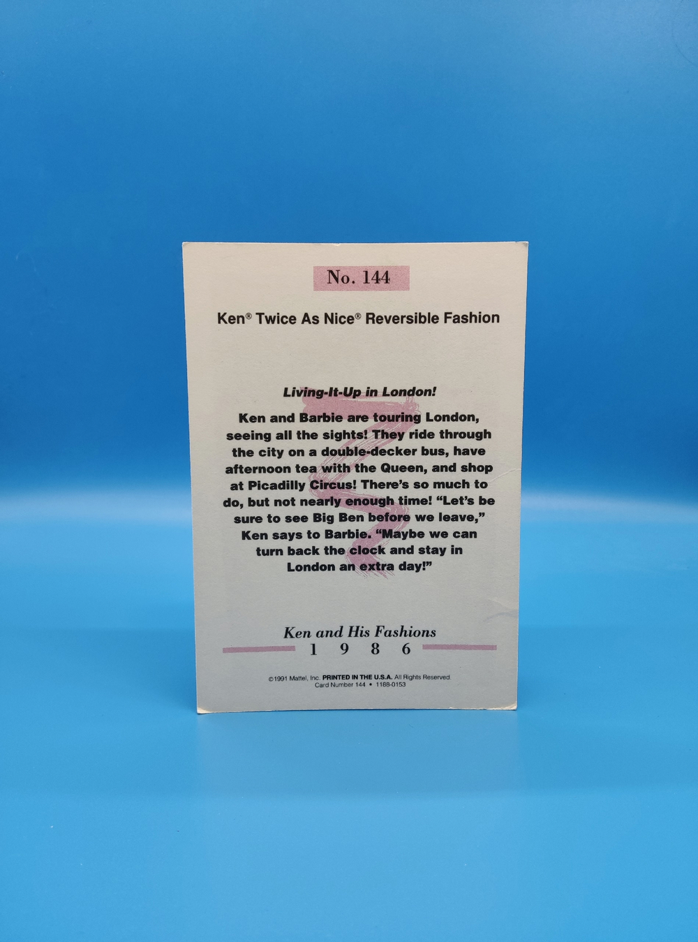 Аксессуар винтажная карточка Барби 90х 031008