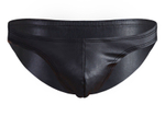 Черные эффектные мужские трусы-слипы (Размер: L) (Цвет: черный)