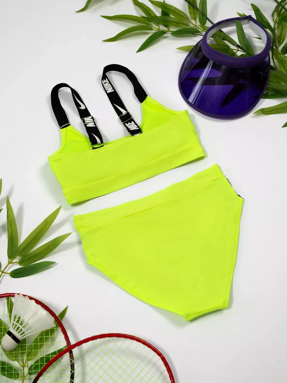 купальник раздельный спортивный с топом для бассейна