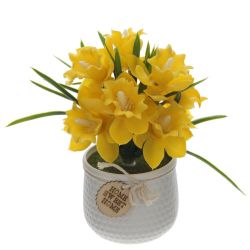 GAEM Цветочная композиция "Нарцисс", L15 W15 H23 см
