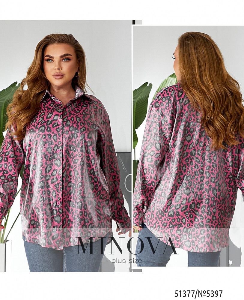 Рубашка 5397-малиновый Minova