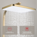 Душевая система Raglo R01.24.03, сатин золотой