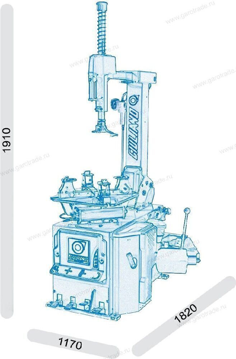 Автоматический шиномонтажный стенд для мото колёс Джулиано С226 Bike