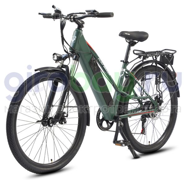 Электровелосипед WHITE SIBERIA CAMRY LIGHT 36V/11A 500W Elka Green (Зеленый) фото №1