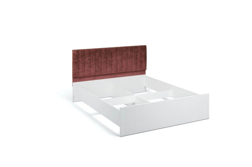 Спальня Миа Кровать 160 МИ без основания Белый/Золото