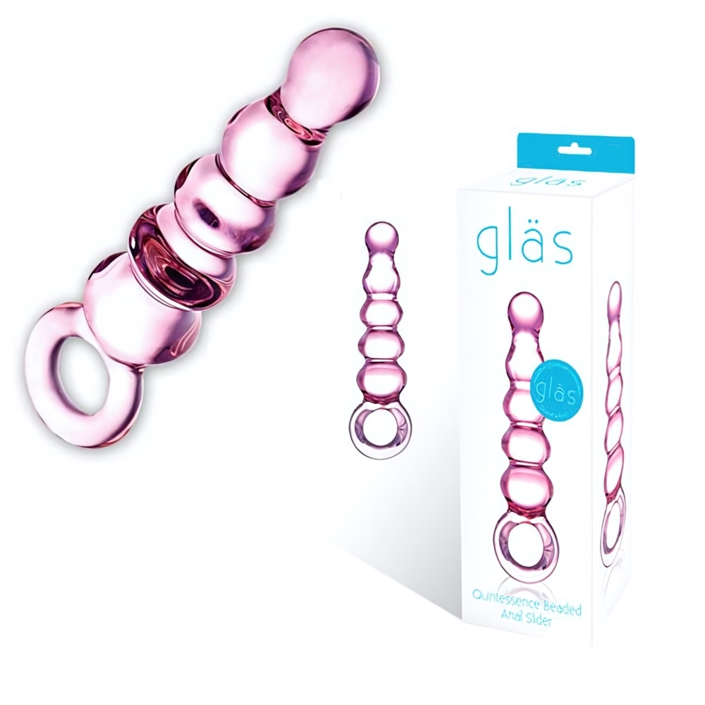 Розовый анальный жезл Quintessence Anal Slider - 19 см. (Цвет: розовый)