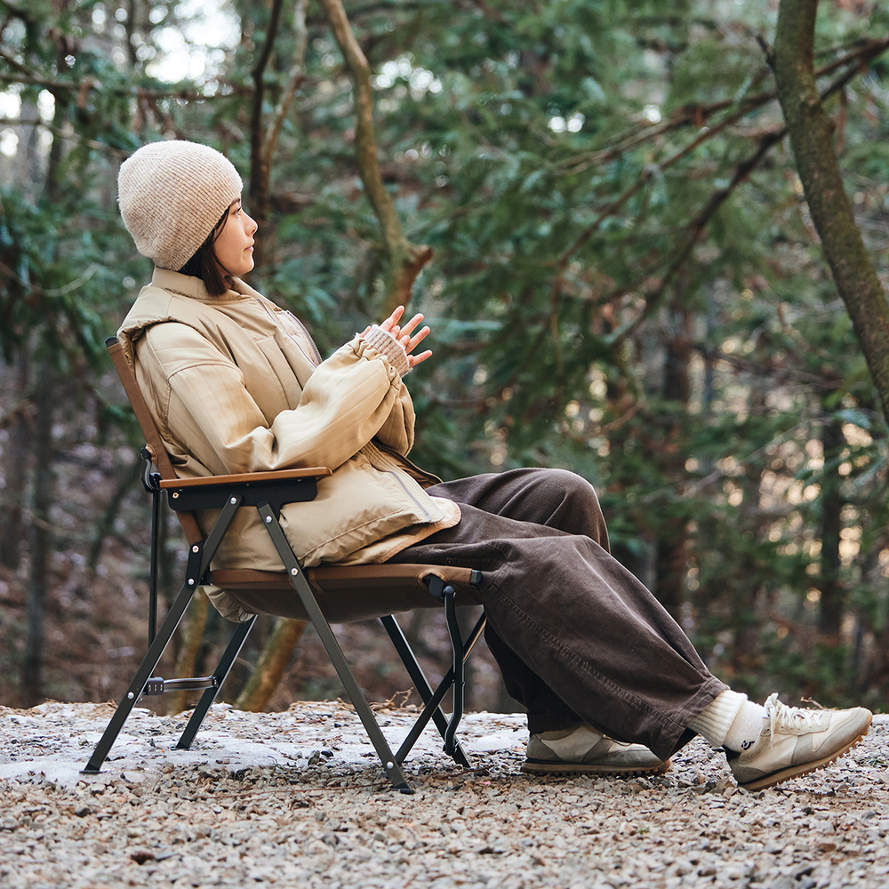 Кресло туристическое Naturehike складное, коричневое, до 120 кг