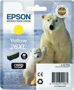Epson Polar bear Singlepack Yellow 26XL Claria Premium Ink C13T26344010