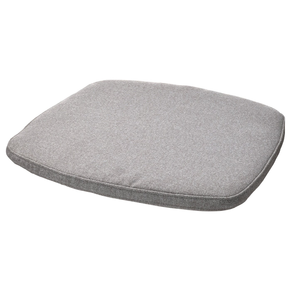IKEA ÄLVGRÄSMAL  (ИКЕА ÄЛВГРÄСМАЛ)  -  Подушка для стула, серая, 32,6/31,3x33x3 см