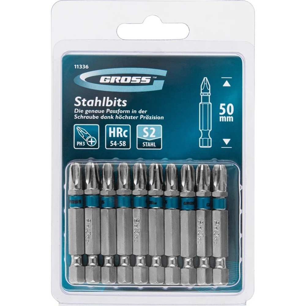 Бита PH3х50 мм Gross