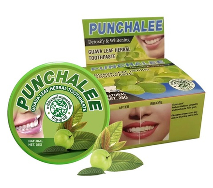 Растительная зубная паста Панчале с экстрактом листьев гуавы Herbal Toothpaste, ТМ Punchalee