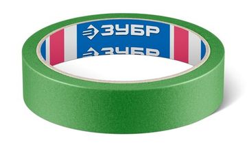 ЗУБР №300 24 мм х 25 м, для грубых и шероховатых поверхностей, малярная лента, Профессионал (12143-24)