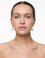 Серьги "Round Shine Long" Silver