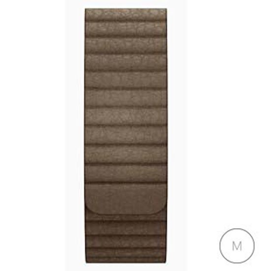 Кожаный магнитный ремешок для Apple Watch 42mm коричневый Мedium