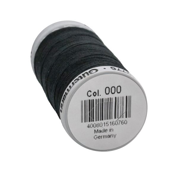 Нитки суперкрепкие Gutermann Extra Strong M782 №40 (100 метров), 5 кат. | _000 черный