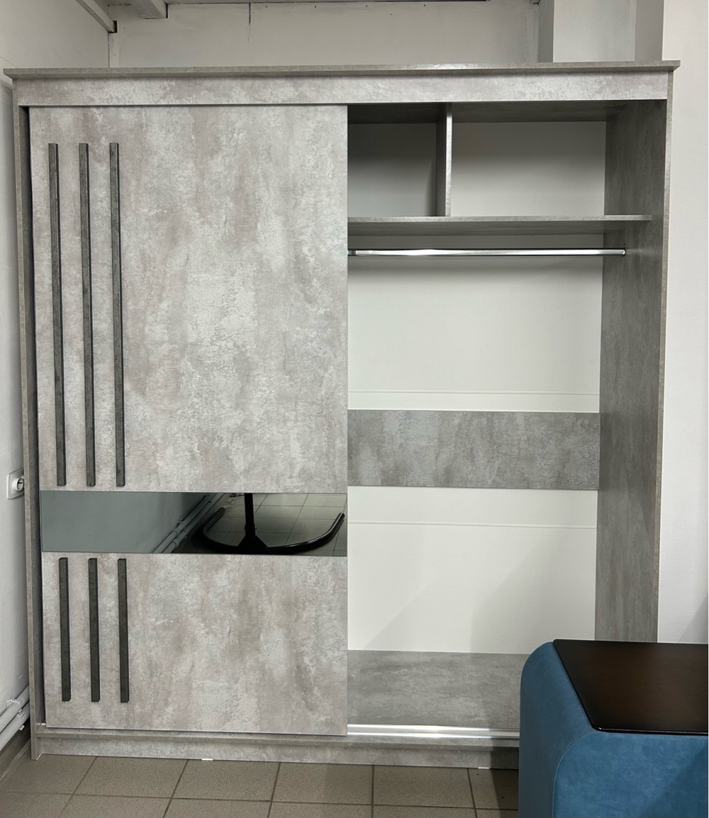 Шкаф-купе № 25 Грей 200 см