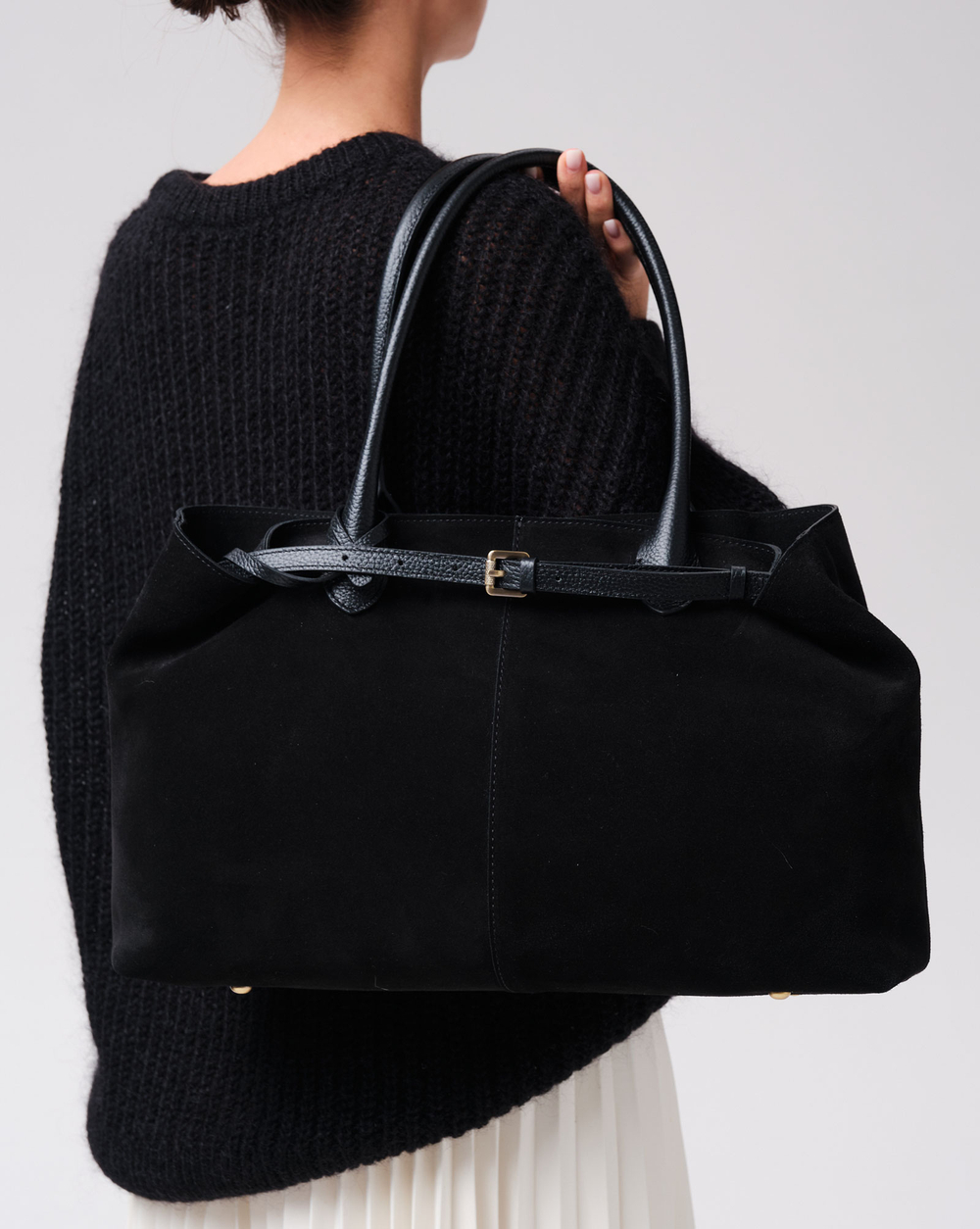 Замшевая сумка Daniela DBR 31375 черный