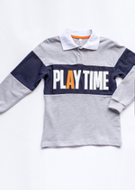 Футболка-поло для мальчиков 057_ОС22 дл.рукав мультиколор р.122 (Батик), 1 шт.