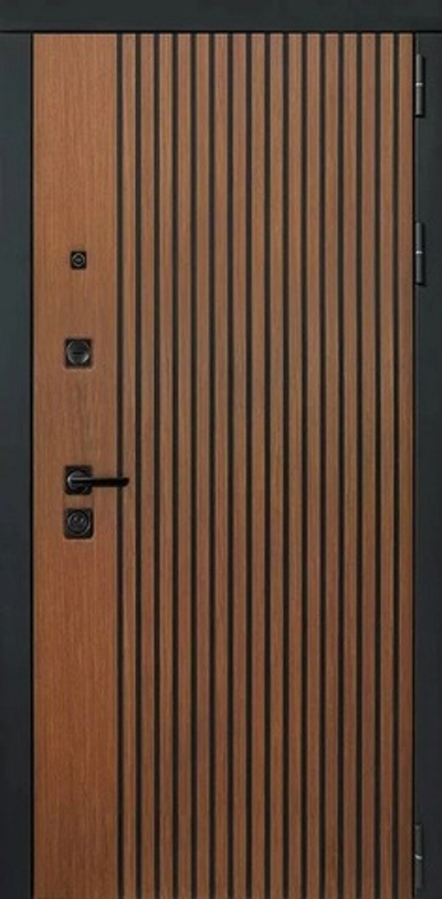 Входная дверь в квартиру Дуб кантри темный / Сандал белый - 1108