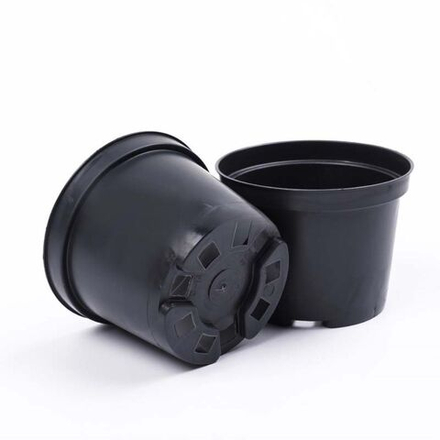 Горшок для рассады 1л 13х10,4см круглый черный