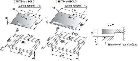 Индукционная варочная панель V-ZUG CookTopInduction V4000 CTI4T64MMSOLD