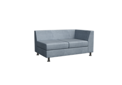 Prime Секция с подлокотником двухместная левая PR.SP-2 (L) Enzo 994 1300х770х720