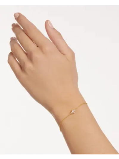 Браслет женский PDPaola Laura серебро 925 пробы покрытое золотом 750 пробы PU01-413