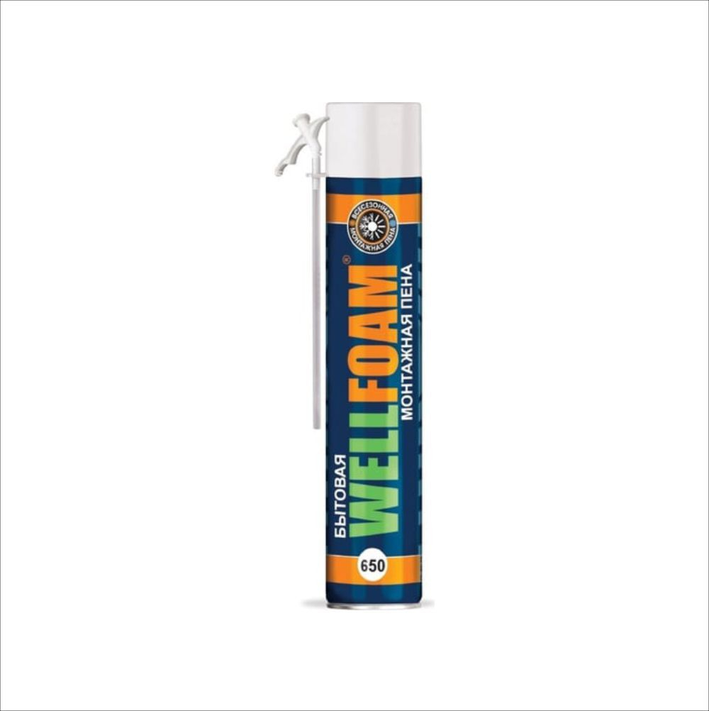 WELLFOAM 650 Пена монтажная бытовая всесезонная 1000мл