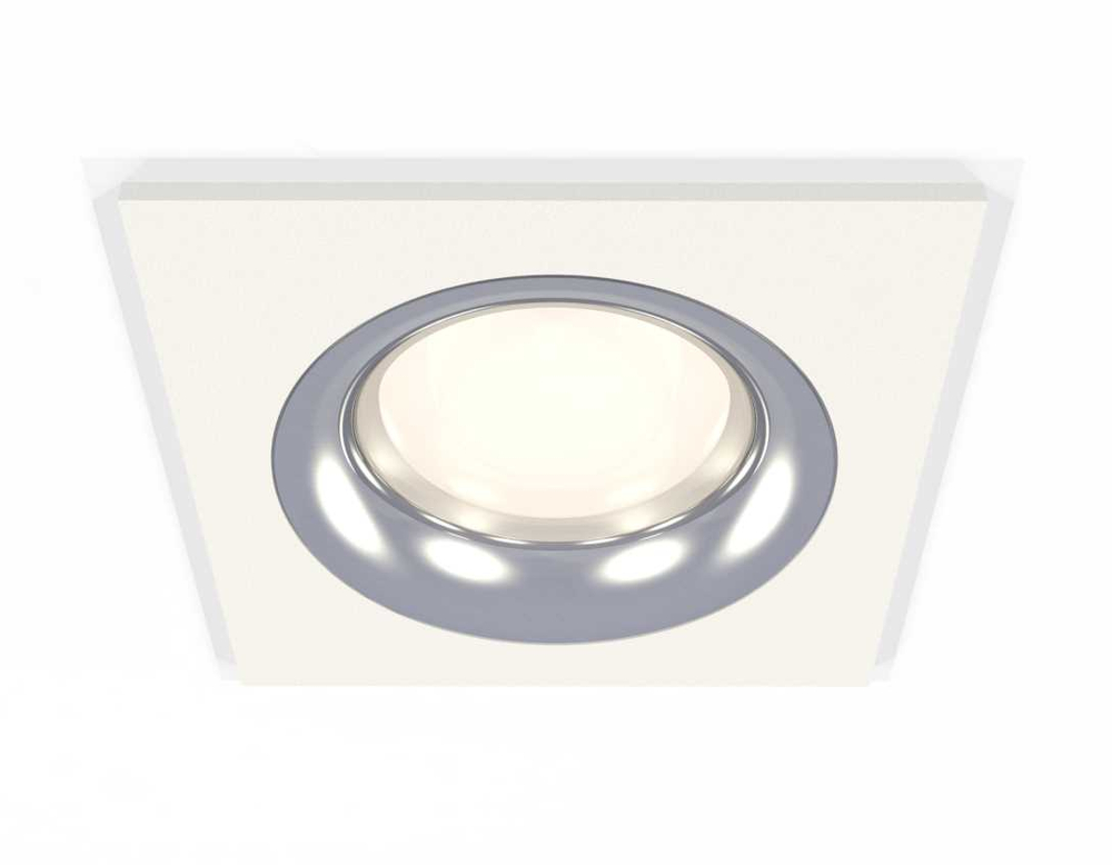Комплект встраиваемого светильника Ambrella light Techno Spot XC7631003 SWH/PSL белый песок/серебро полированное (C7631, N7012)