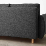 3-местный диван-кровать - IKEA GRUNNARP, 80x89x232см, темно-серый, ГРУННАРП ИКЕА