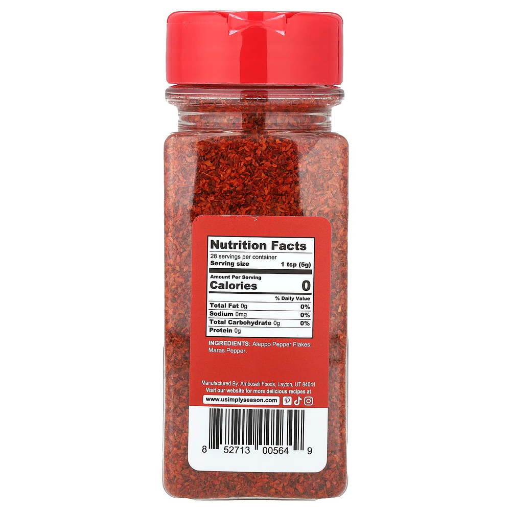 USimplySeason, крафтовая смесь перцев, Алеппо-Мараш, 141 г (5 унций)