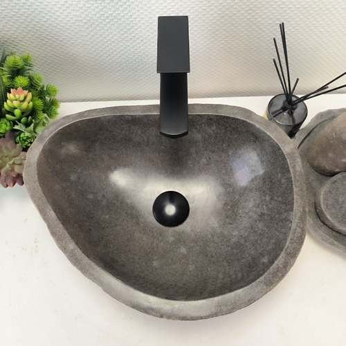 Раковина из речного камня RS-63511 (45*34*16) 0122