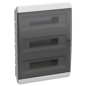 Корпус пласт. ЩРВ-П-54 IP41 черн. прозр. дверь TF5-KP12-V-54-41-K01-K03