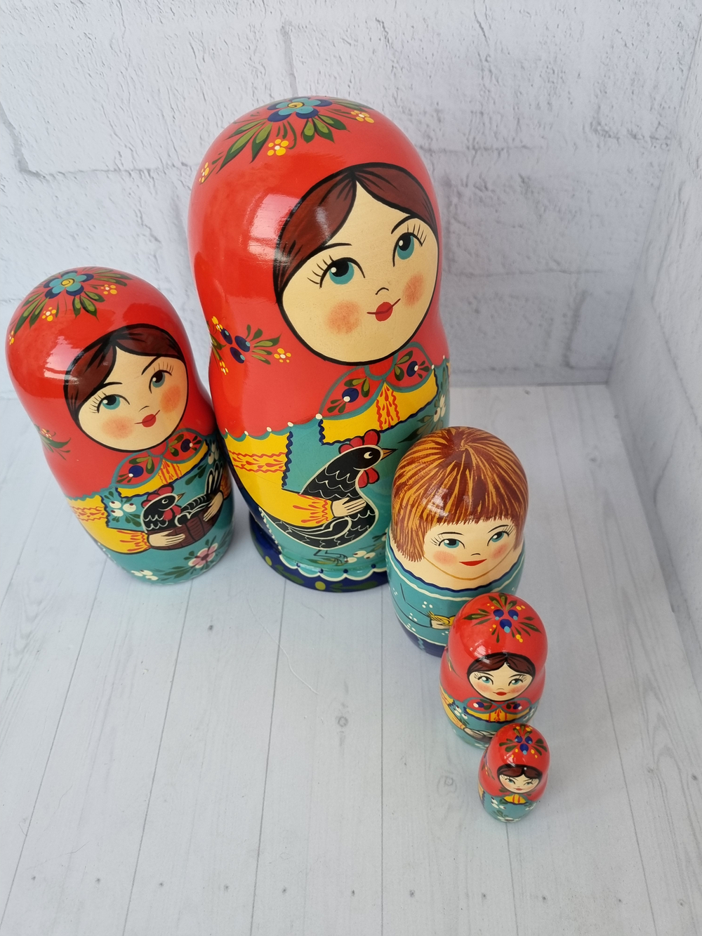 Матрешка "с курочкой" традиция 5мест
