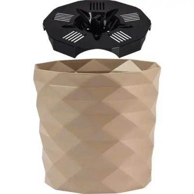 Кашпо для цветов пластиковое 3л d-17,7см «Диамант» Фраппе