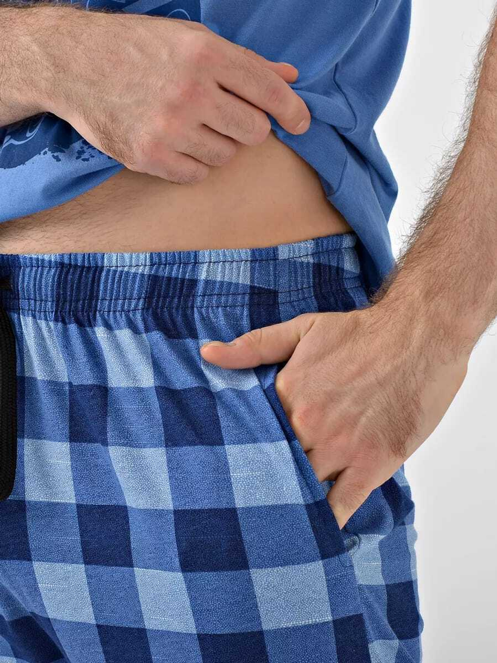 Пижама мужская Бриджи+футболка 8844(норма)