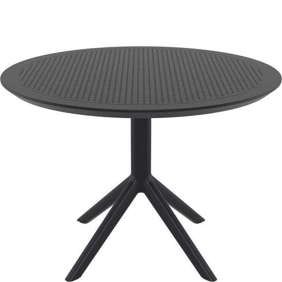 Пластиковый стол Sky Ø105 см, черный | Siesta Contract | Турция