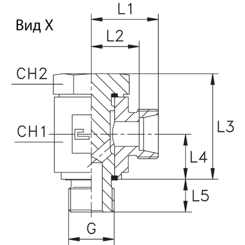 Соединение JE DL22 BSP 3/4" (корпус)