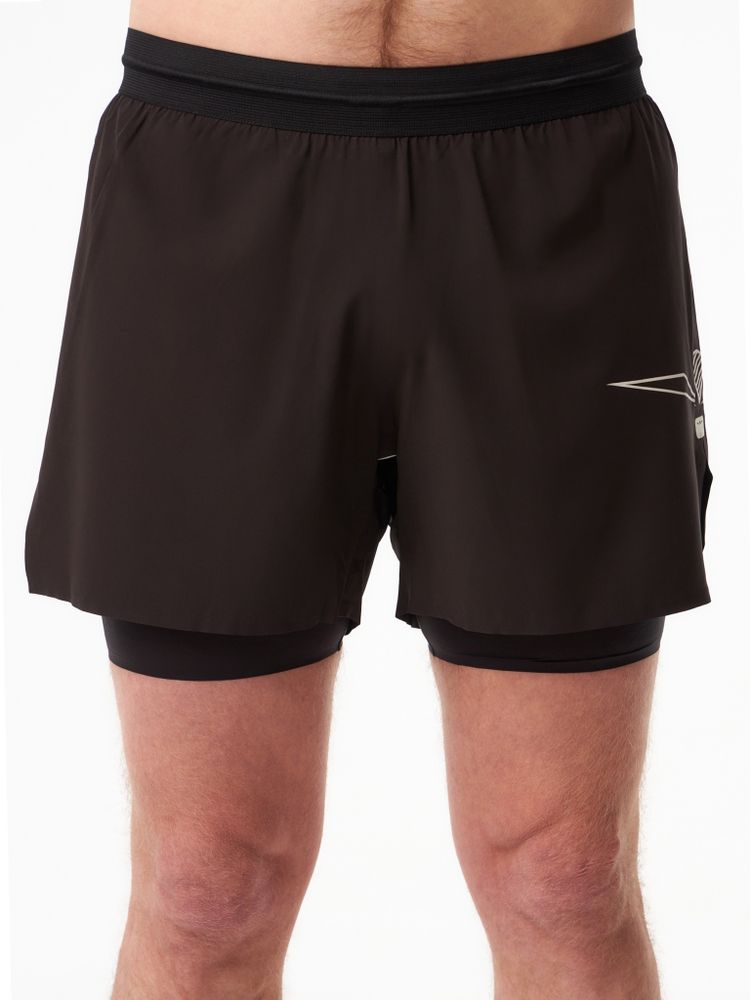 ШОРТЫ МУЖСКИЕ ELEVATE SHORT 5 | BLACK WHITE