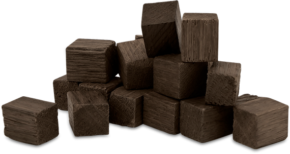 GUSTO Дубовые кубики сильной обжарки (100 гр)