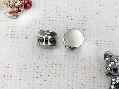 Фиксатор металл, р. 14х11мм, 5мм, никель