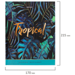 Дневник 5-11 класс 48 л. твердый BRAUBERG блестки с подсказом "Tropics" (4 штуки в упаковке)
