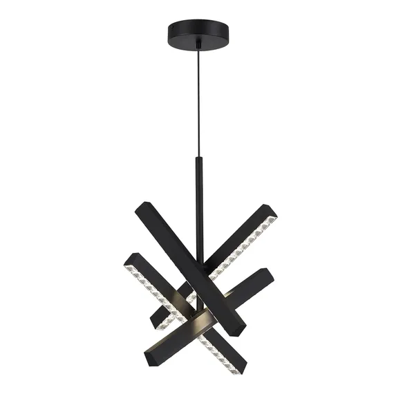 SL1018.413.04 Светильник подвесной ST-Luce черный/прозрачный LED 1*43W 4000K EUCLIDICS