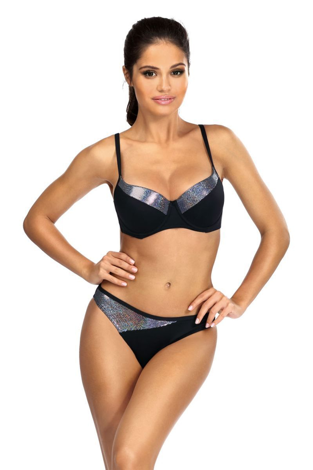 L2360/1 push-up куп. жен. (черный, 70C/36) (Размер: 70C/36) (Цвет: черный)