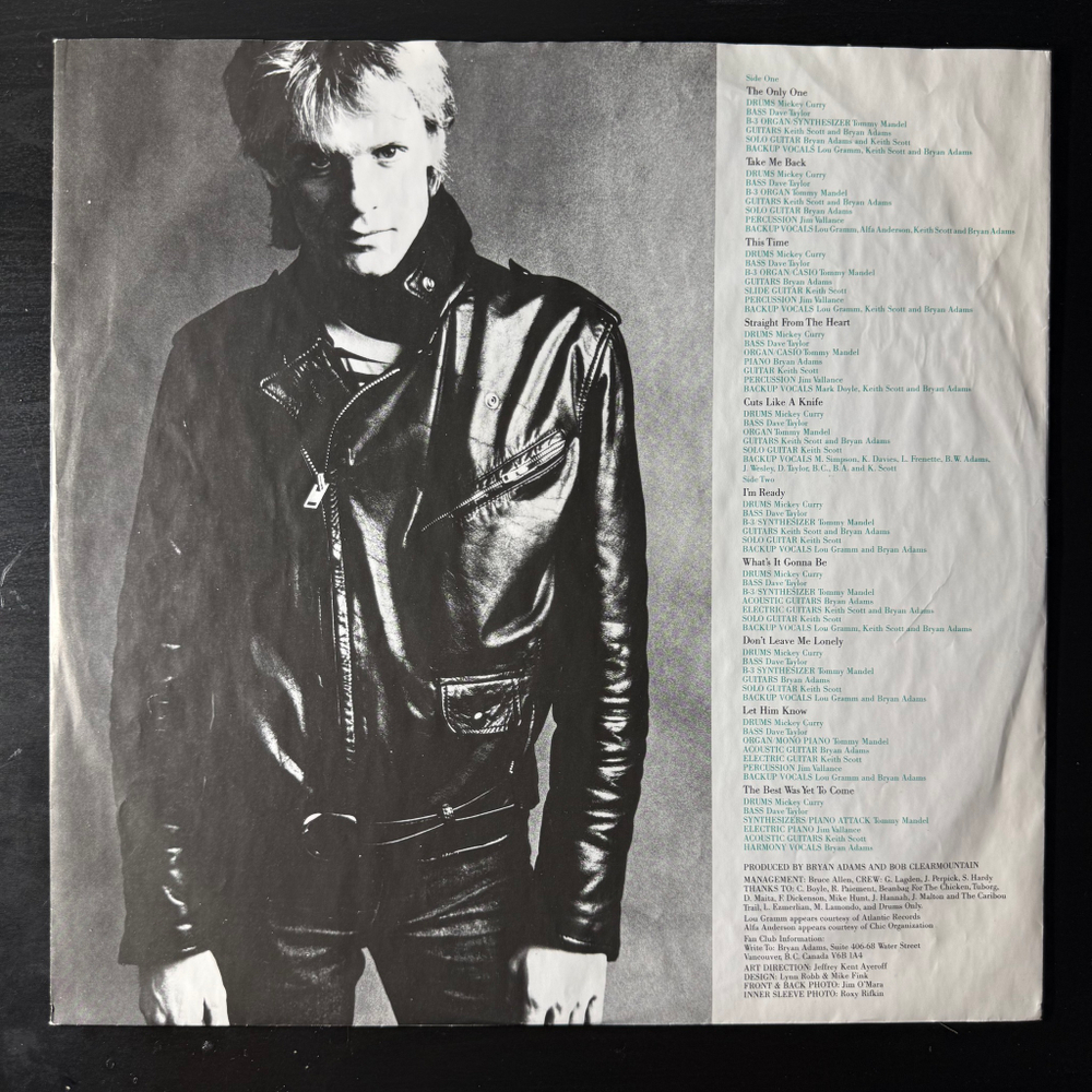 Bryan Adams ‎– Cuts Like A Knife (Германия 1985г.)