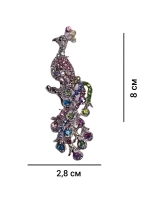 Брошь-кулон Жар-птица на ветке серебро