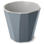 Кашпо со вставкой Палермо 3,6л темно-серое С317ТСЕР