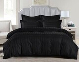 Комплект постельного белья 2-спальный, страйп-сатин OD-54 черный
