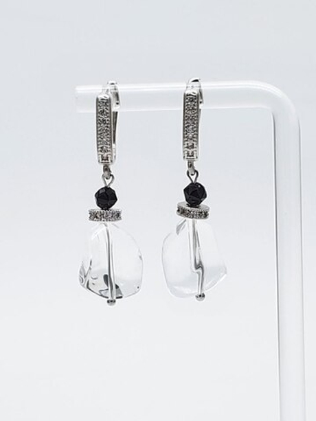 91001494 Серьги Роман с камнем - Наоми