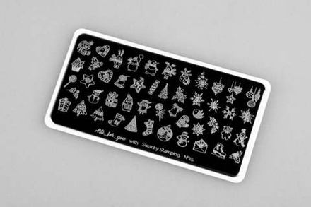 Пластина Arti for you with Swanky Stamping 015 !Новогодняя!